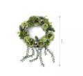 Corona de Flores verdes de 60x43 cm