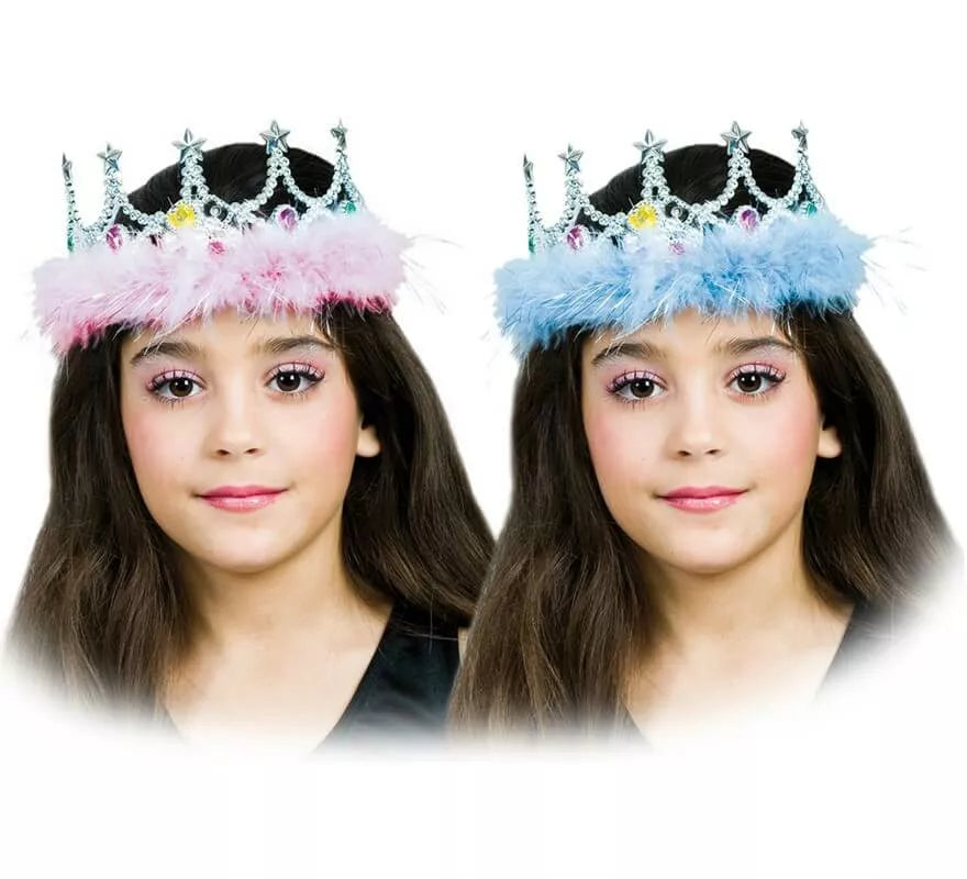 Translation missing: en.Corona de Princesa con Marabú en colores surtidos