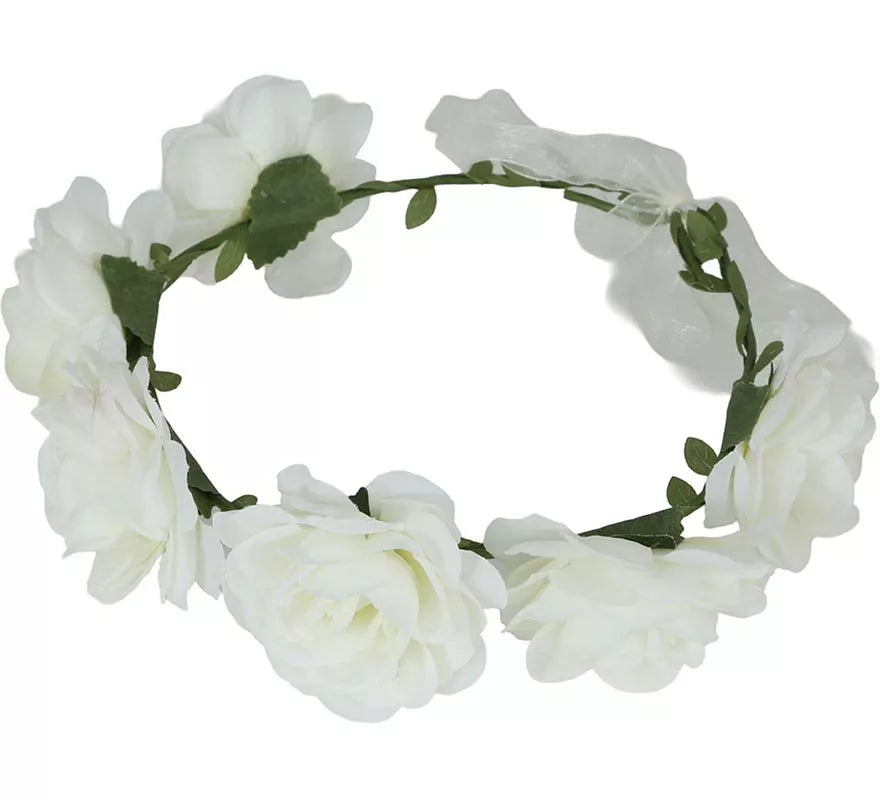 Corona de Rosas blancas