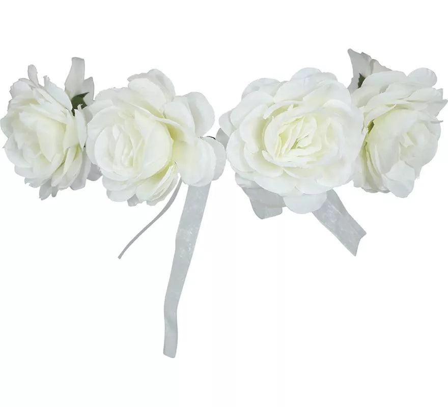 Corona de Rosas blancas