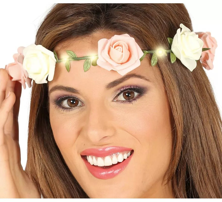 Translation missing: en.Corona de Rosas con Luz