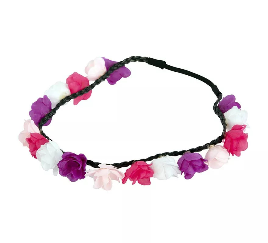 Corona Hippie de Flores de 60 cm