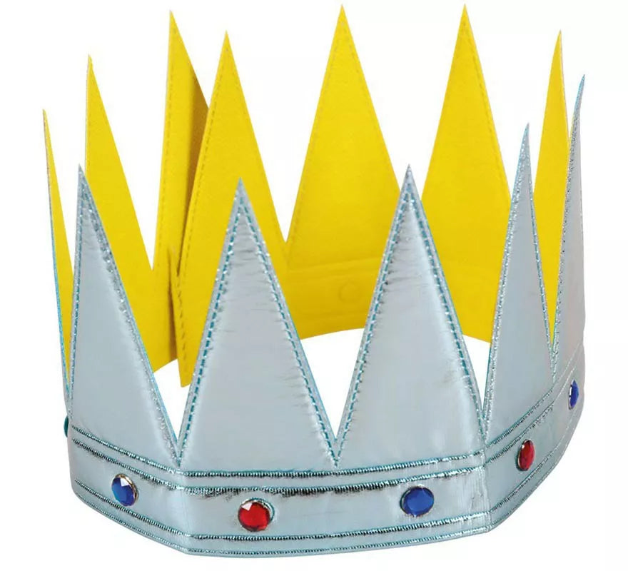 Corona Infantil Plateada de 56x12,5 cm
