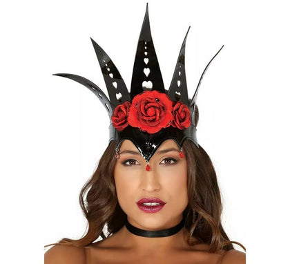 Corona Negra con Flores