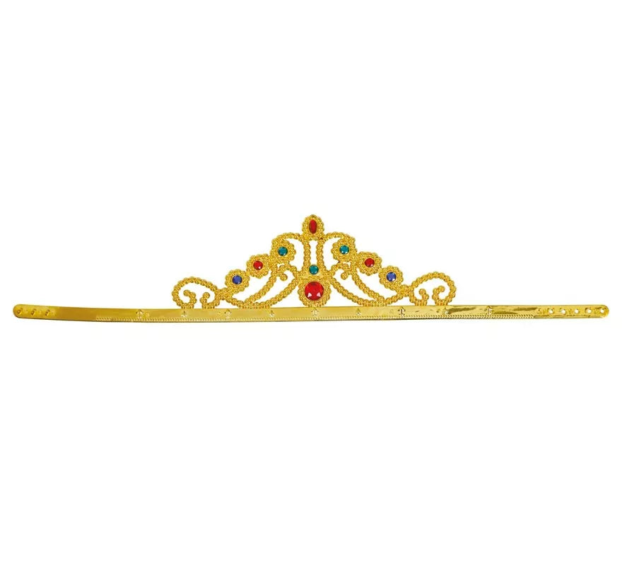 Translation missing: en.Corona o diadema ajustable de Reina color Oro