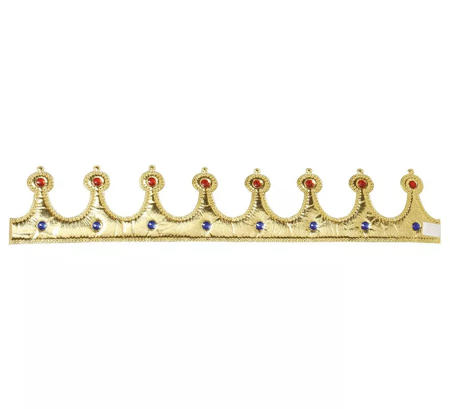Corona para Rey de tela Dorada
