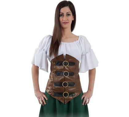 Corpiño Medieval Marrón