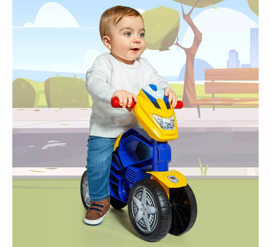 Correpasillos Mi Primera Moto Moltó Cross azul