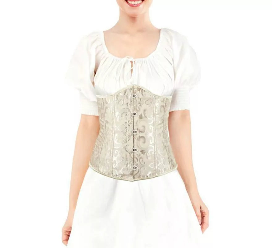 Translation missing: en.Corset Jacquard Beige para mujer