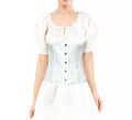 Corset Jacquard Blanco para mujer