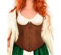 Corset Medieval marrón para mujer