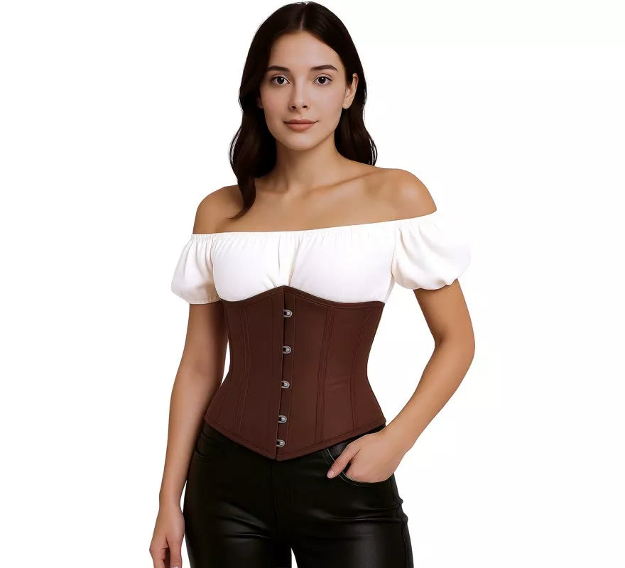 Translation missing: en.Corset Pirata marrón para mujer