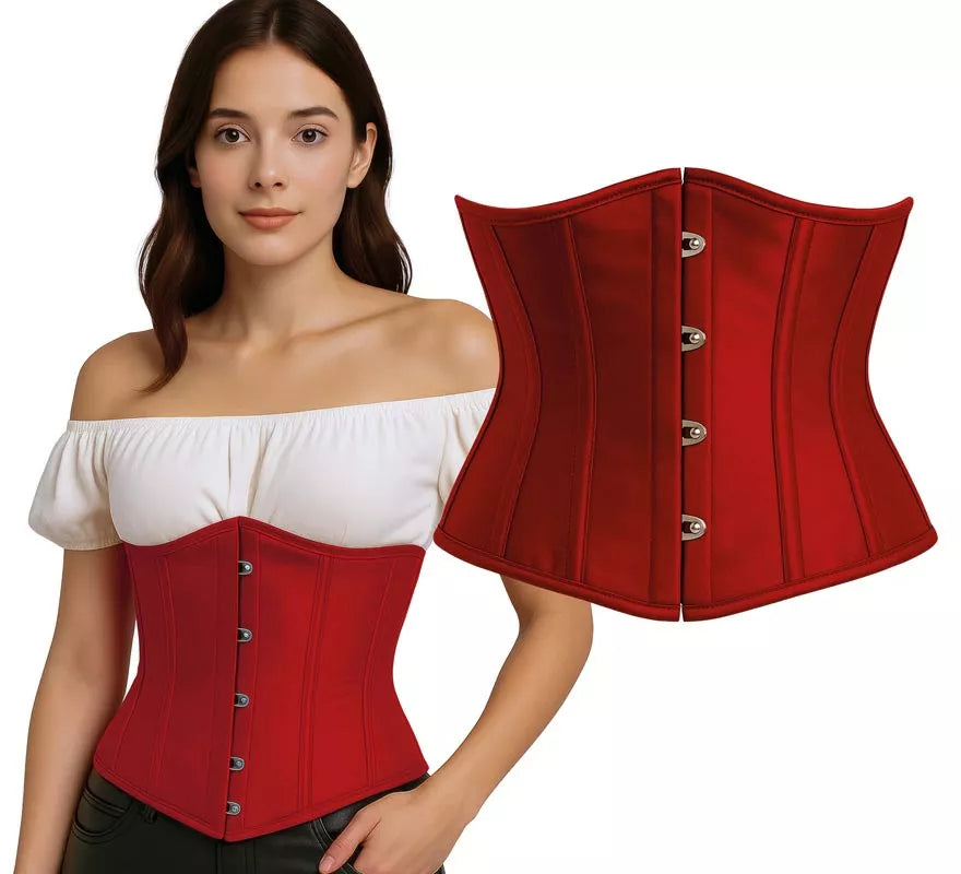 Translation missing: en.Corset Pirata rojo para mujer