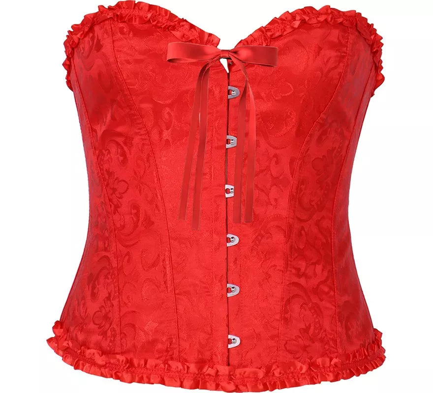 Translation missing: en.Corset rojo con Lazo para mujer
