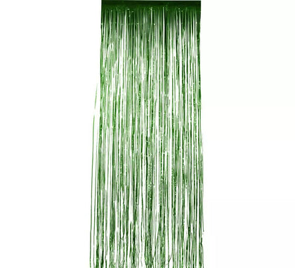 Cortina Brillante Verde metálico 91x244 cm