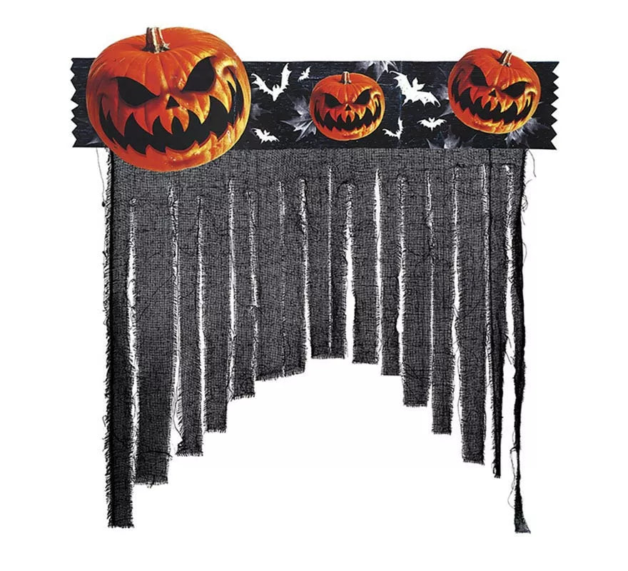 Cortina Calabazas Tenebrosas de 90x30 cm