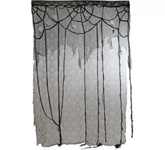 Curtain with Cobwebs and Skulls 160 x 200 cm