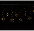 Cortina de 12 Copos de Nieve cálido con 138 Led