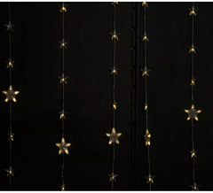 18 Warm Stars Curtain with 144 LEDs