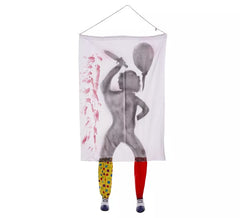 Terrifying Clown Curtain 100x28x185 cm