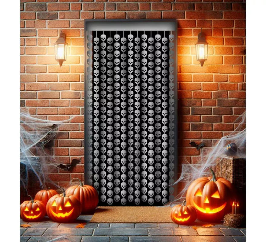 Translation missing: en.Cortina Halloween de Calaveras de 1x2 m