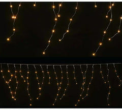 Curtain String of 300 warm white LEDs