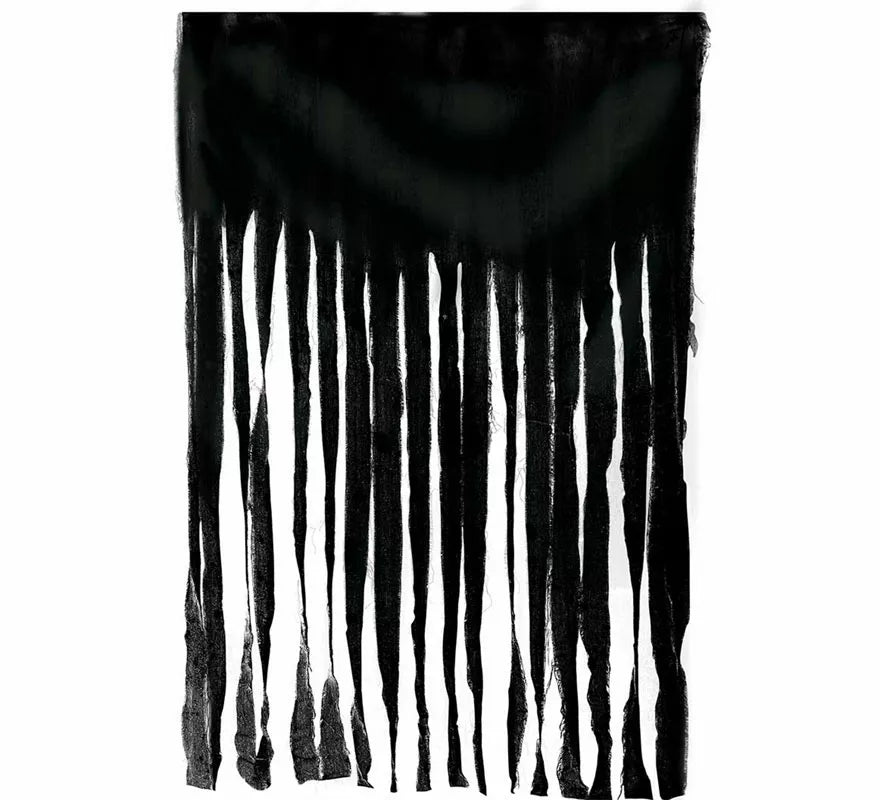 Cortina Negra Decorativa de 100X200 cm