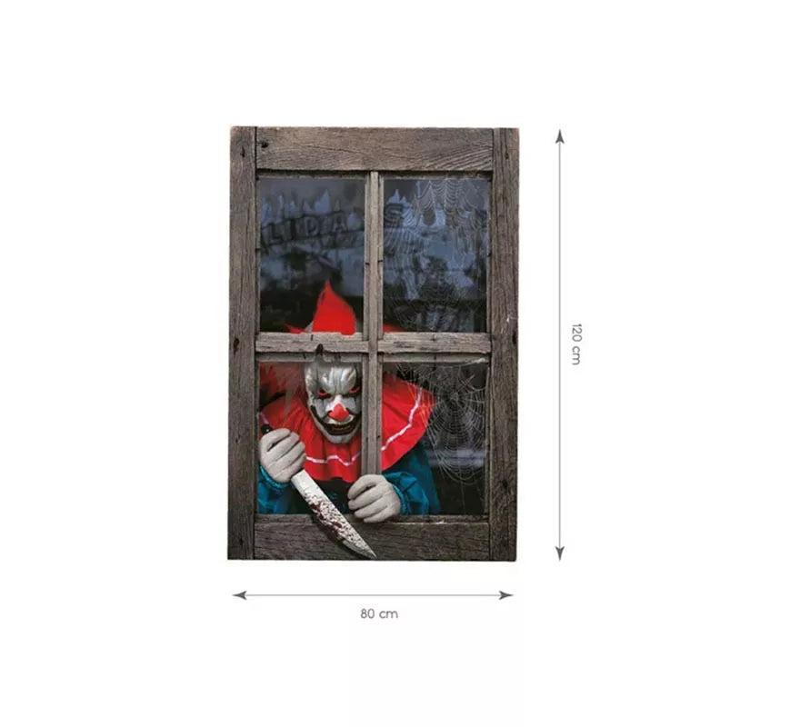 Cortina Payaso Asesino de 120x80 cm