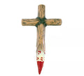 Cruz Matavampiros con sangre falsa de 30,5X18 cm