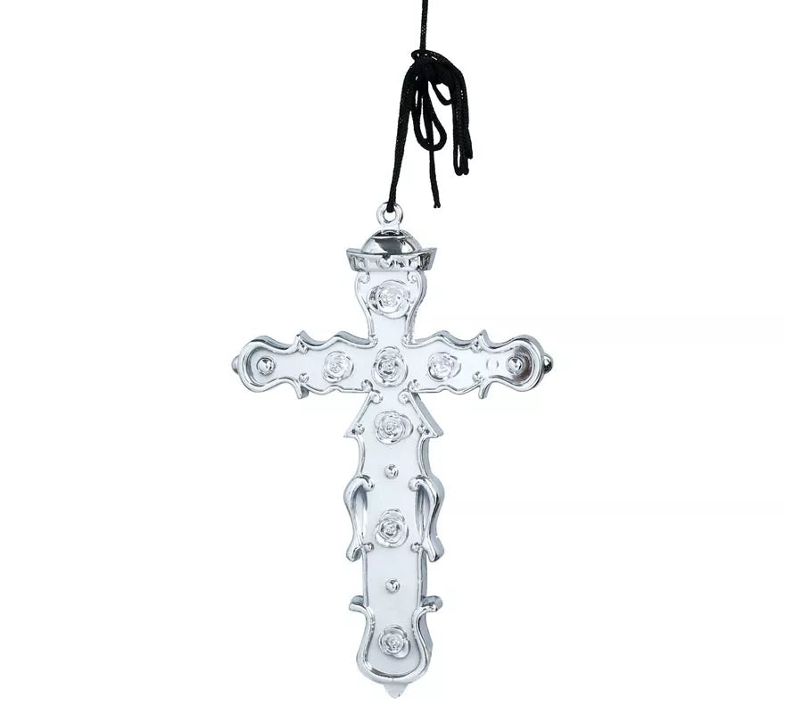 Cruz Religiosa en 2 colores surtidos Oro y Plata de 15 cm