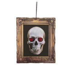Skull Picture with Light 27,5x32,5 cm