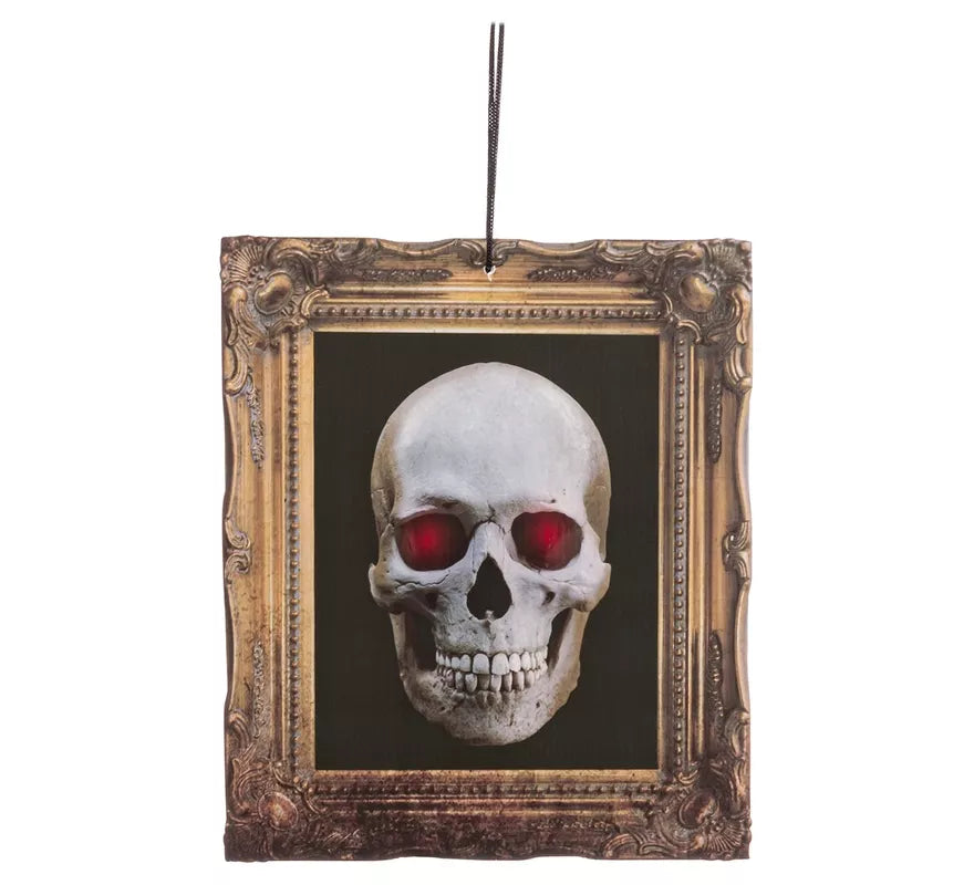 Translation missing: en.Cuadro de Calavera con Luz de 27,5x32,5 cm