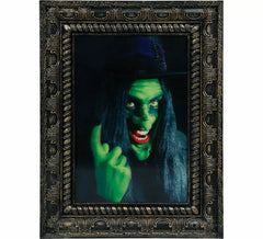 Witch Hologram Painting with Light and Sound of 30x23 cm