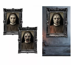 Terrifying Nun painting 60x40 cm