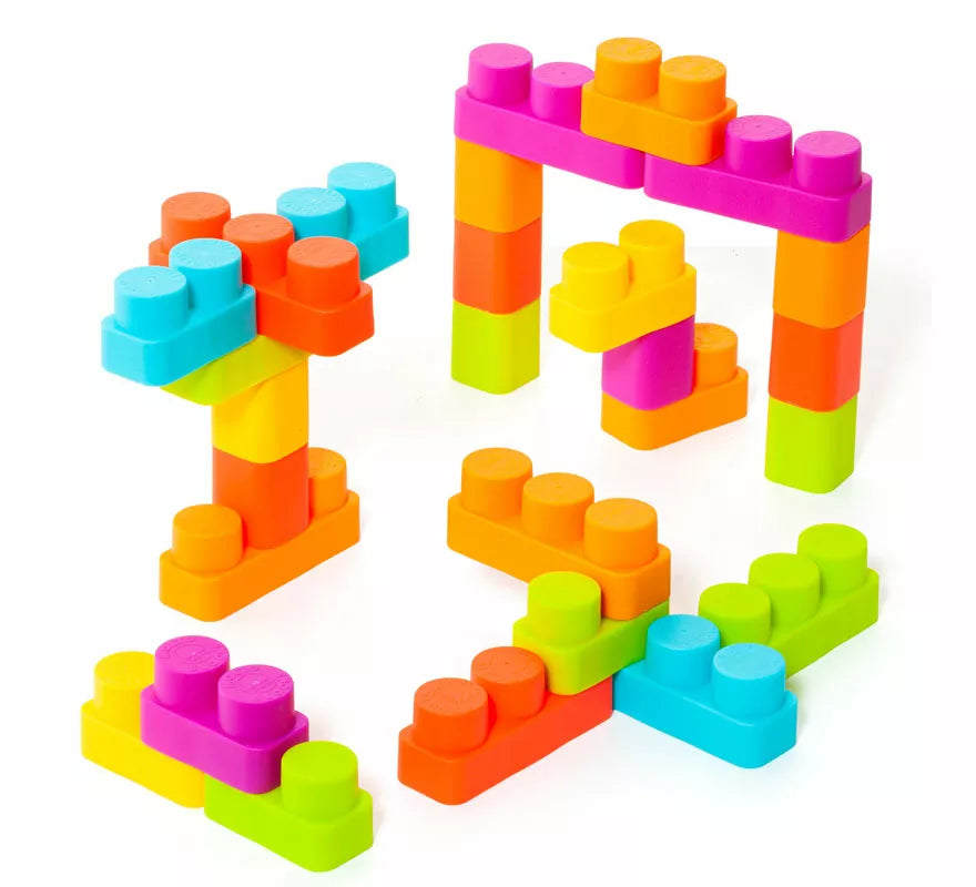 Translation missing: en.Cubeta de Bloques y Puzzles Blandos con 15 Piezas