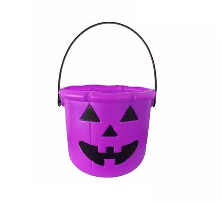 Cubo Calabaza Halloween de 20 cm en varios colores