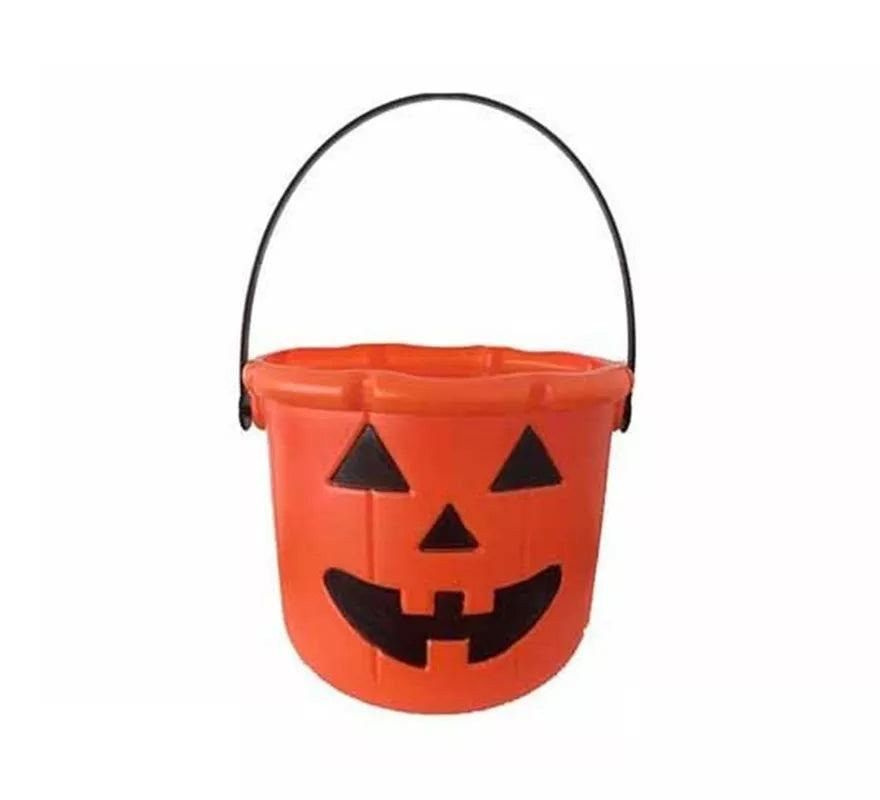 Cubo Calabaza Halloween de 20 cm en varios colores