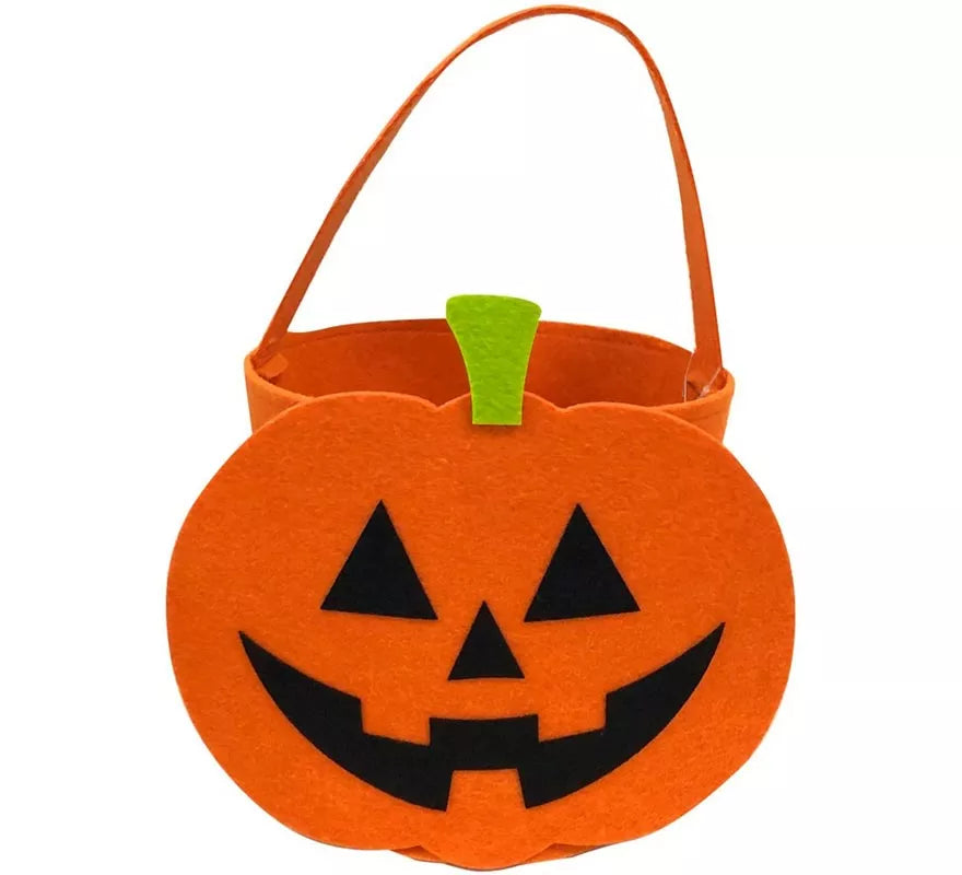 Translation missing: en.Cubo Calabaza naranja de Fieltro 21x19x22 cm