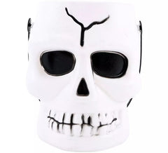 White Skull Cube, 14x16x17 cm