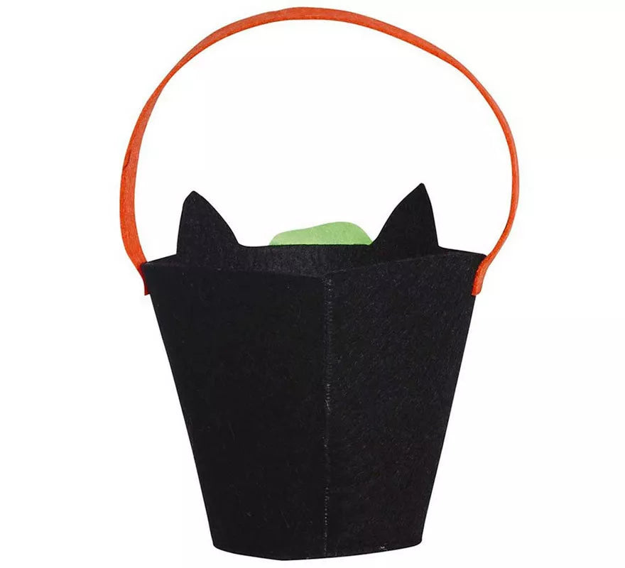 Translation missing: en.Cubo Gato Negro de Fieltro de 20 cm