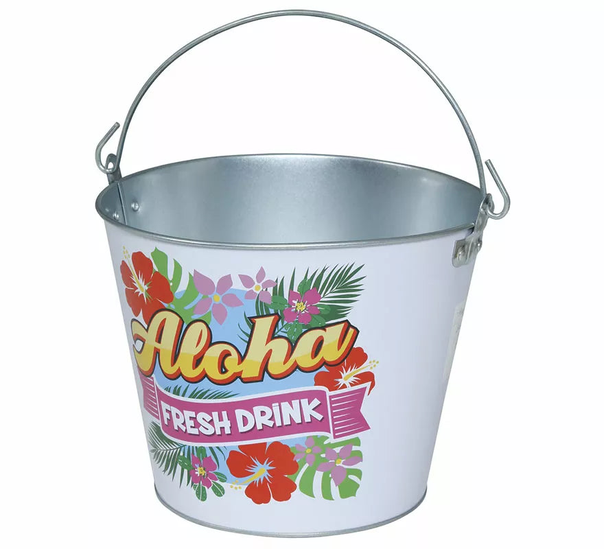 Cubo Metal Aloha de 19x23 cm