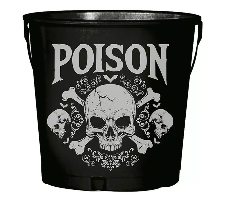 "Cubo Metal ""Poison"" de 19x23 cm"