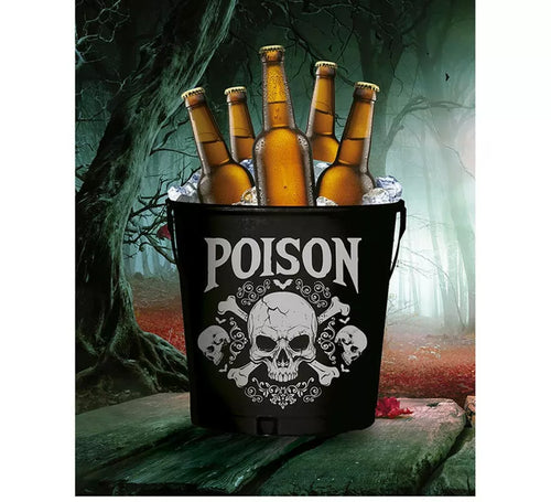"Cubo Metal ""Poison"" de 19x23 cm"