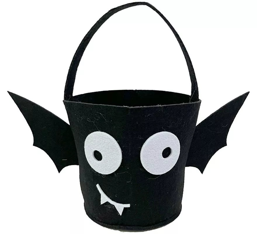 Translation missing: en.Cubo Murciélago de Fieltro negro 36x18,50x18 cm