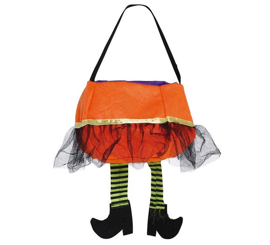 Translation missing: en.Cubo Naranja 'Trick Or Treat' de Fieltro de 20 cm