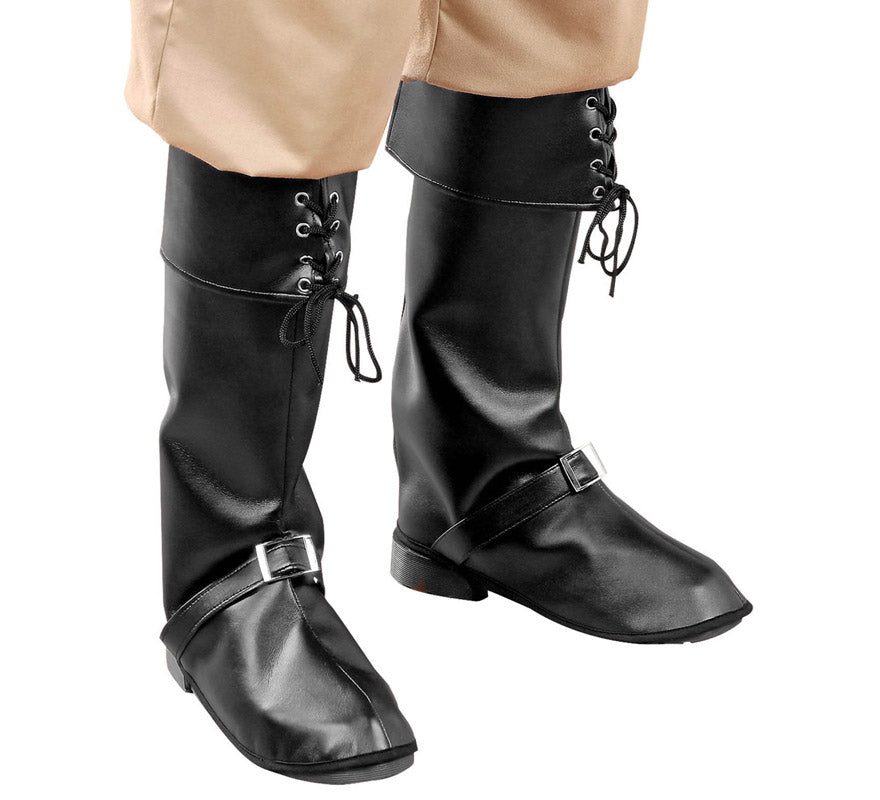 Cubre Botas con Hebillas Símil Piel en 2 Colores Surtidos