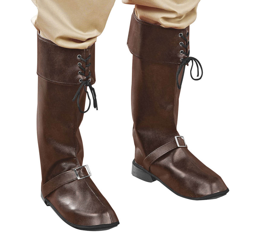Cubre Botas con Hebillas Símil Piel en 2 Colores Surtidos