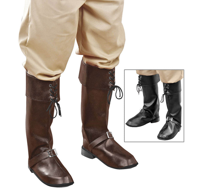 Translation missing: en.Cubre Botas con Hebillas Símil Piel en 2 Colores Surtidos