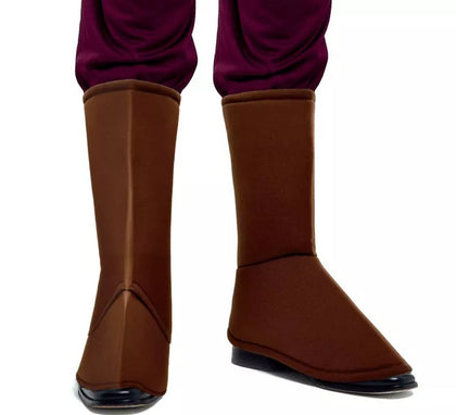 Cubrebotas Medievales marrón adulto