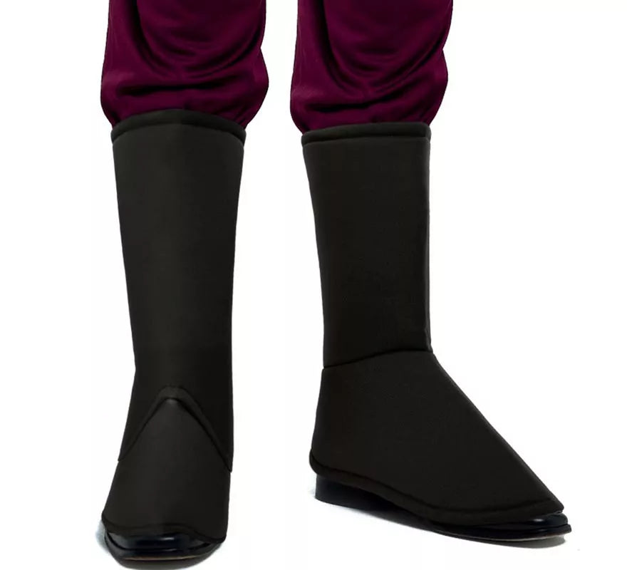 Translation missing: en.Cubrebotas Medievales negro adulto